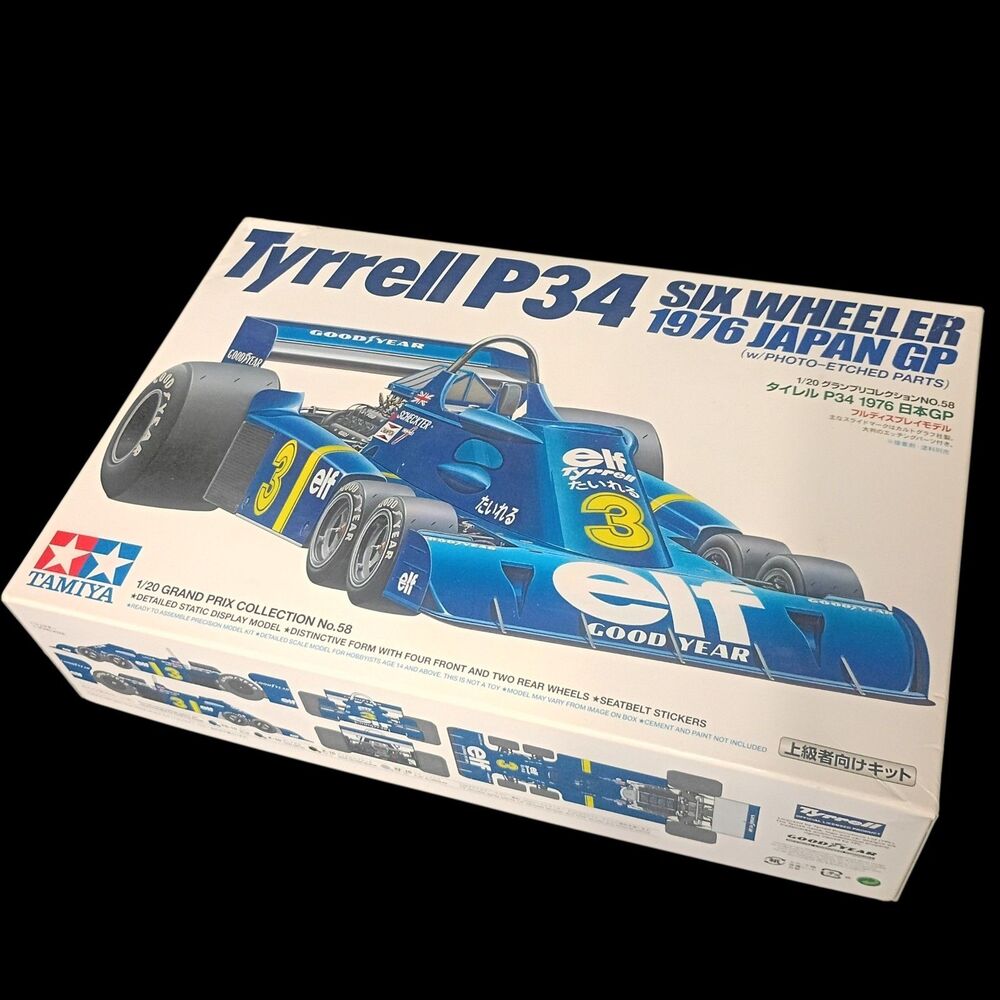 TAMIYA 1/20th scale Model F1 TYRRELL P34 SIX WHEELER  1976 Japan GP ELF Indy F1